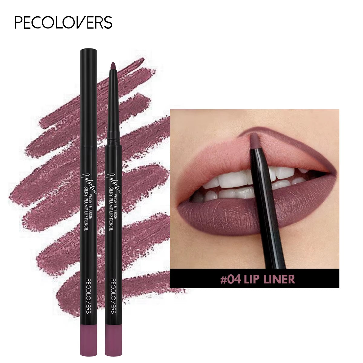 12 Matte Lip Liners – Smooth, Waterproof, All-Day Wear