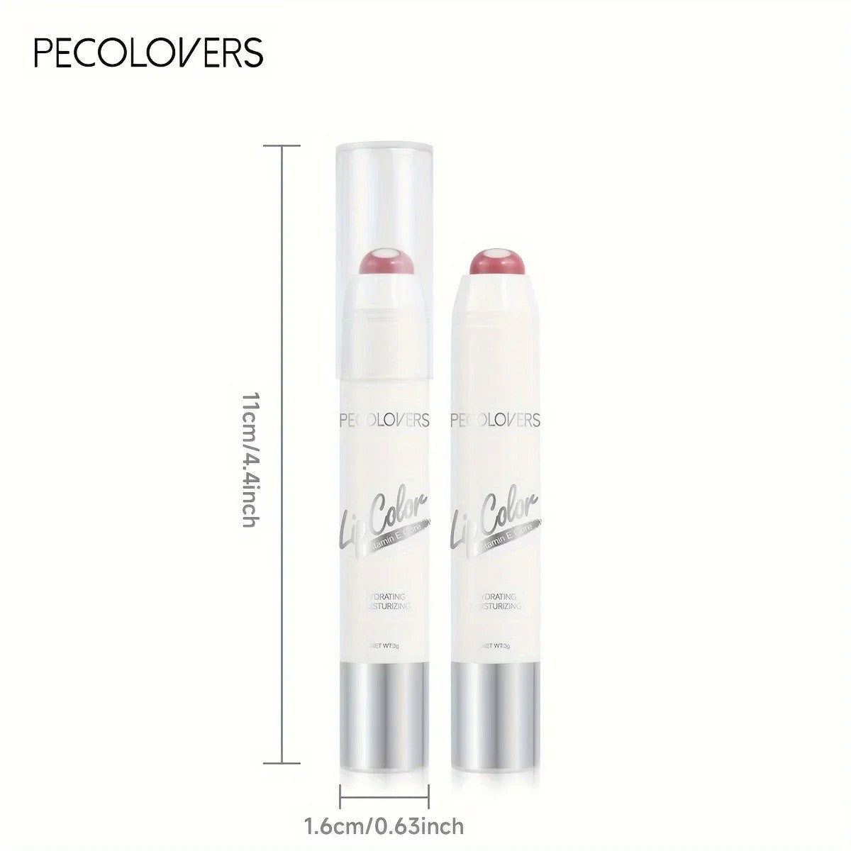 2-in-1 Matte & Moisturising Lipstick – Long-Lasting, Non-Stick, 6 Nude Shades