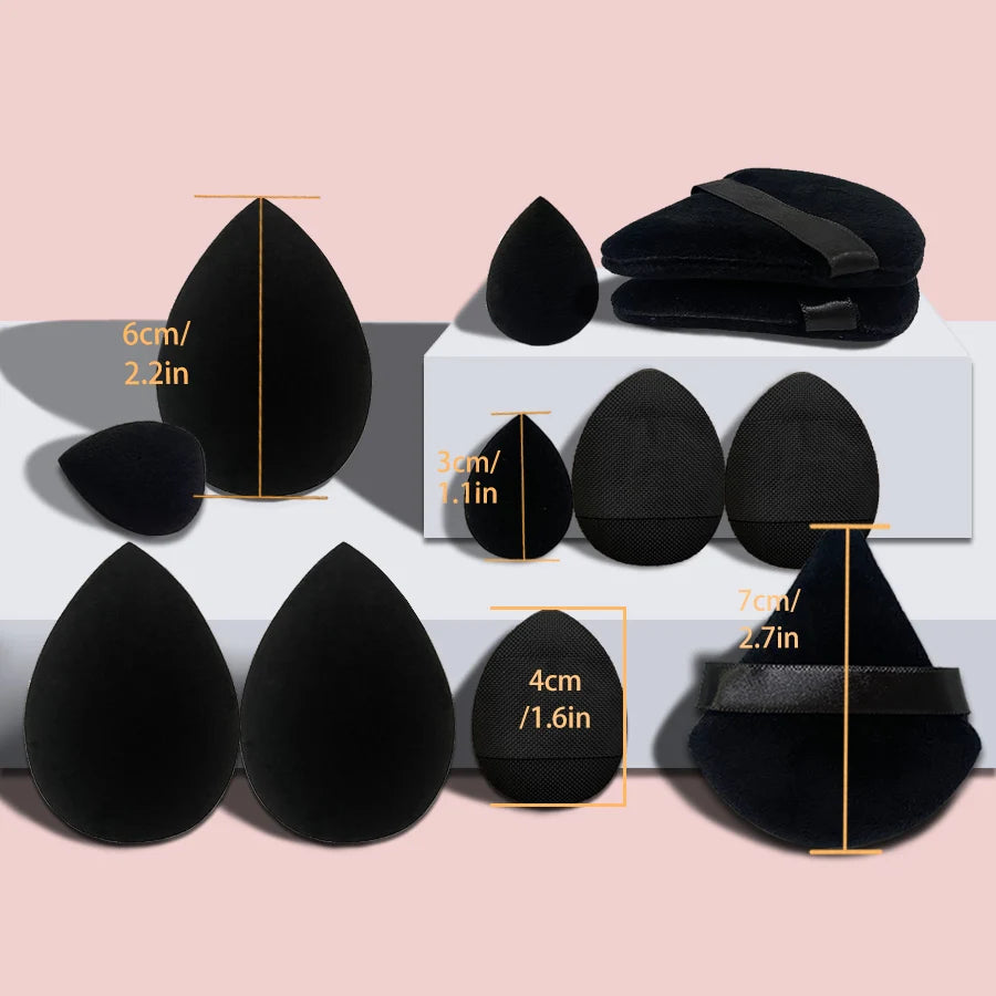 12-Piece Soft Makeup Sponge Set – For Blending, Setting & Everyday Glam