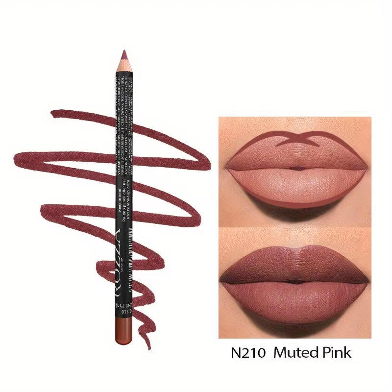 Nude Matte Lip Liner – Waterproof, Smooth Glide, 14 Stunning Shades