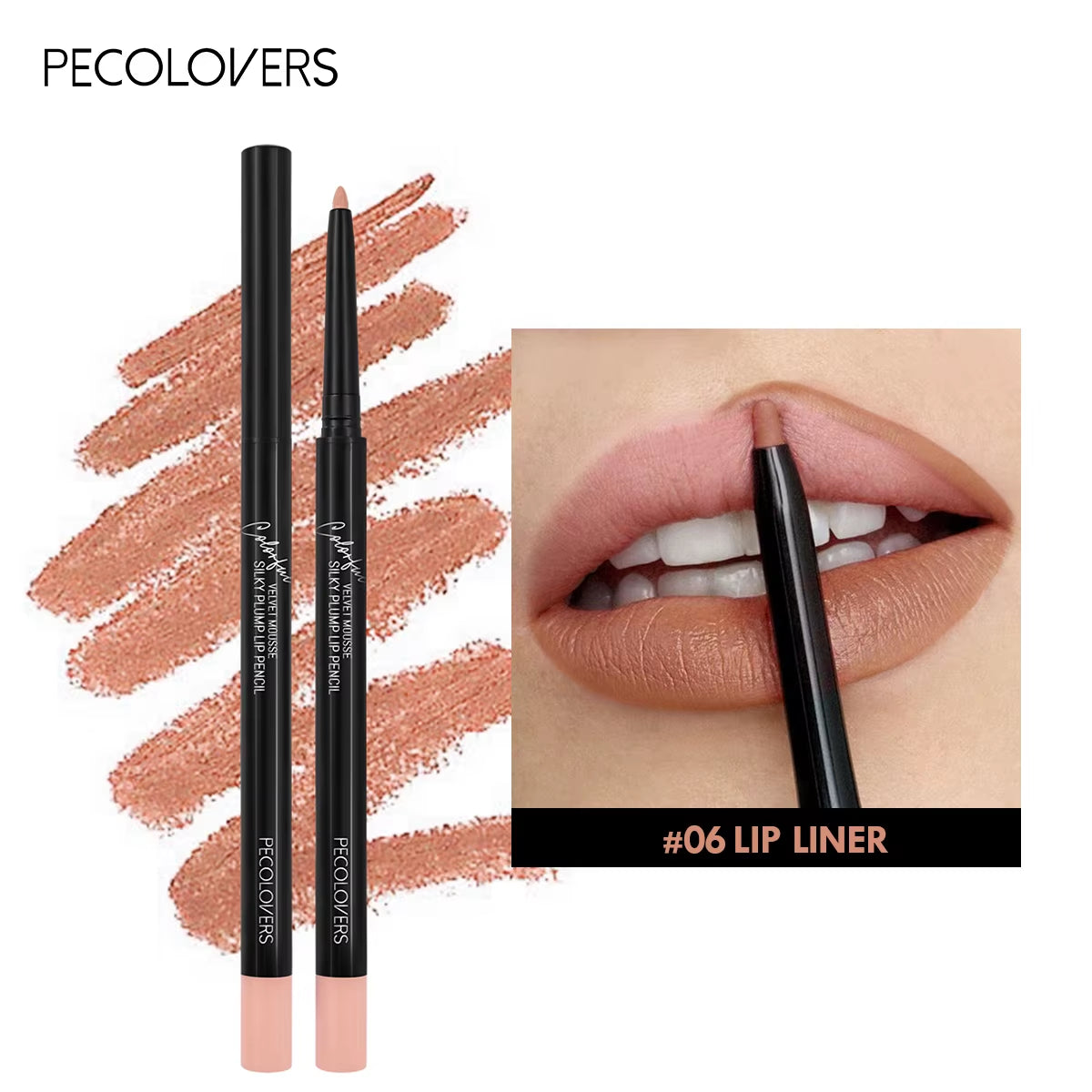 12 Matte Lip Liners – Smooth, Waterproof, All-Day Wear