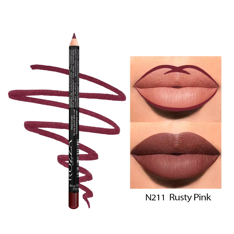Nude Matte Lip Liner – Waterproof, Smooth Glide, 14 Stunning Shades