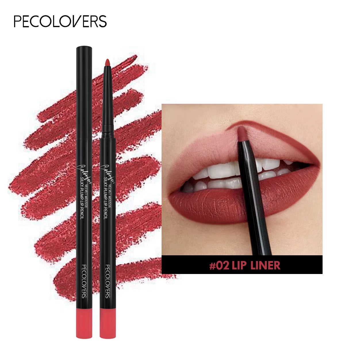 12 Matte Lip Liners – Smooth, Waterproof, All-Day Wear