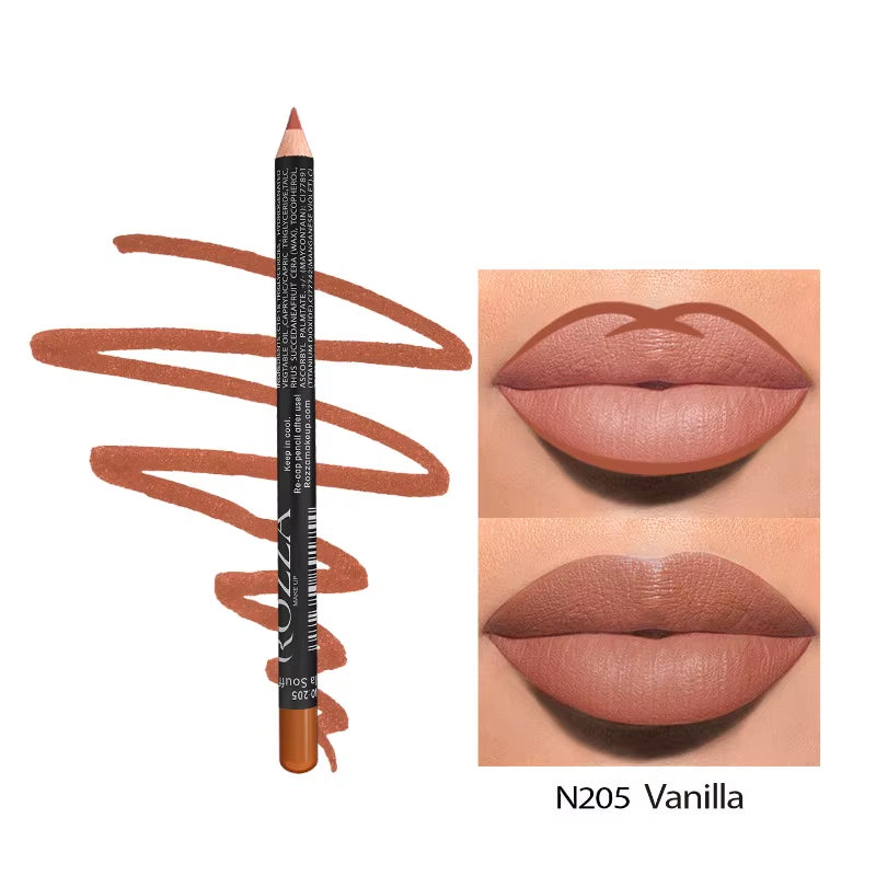 Nude Matte Lip Liner – Waterproof, Smooth Glide, 14 Stunning Shades