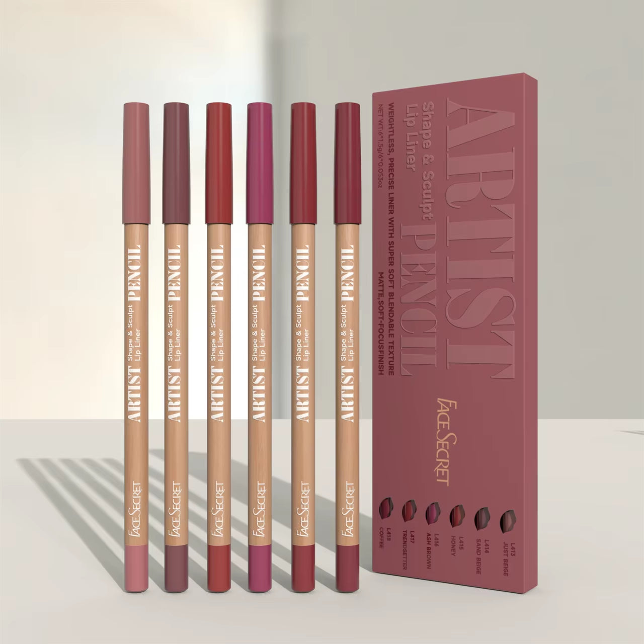 Lip Contour Liner Set – Soft Glide, Matte Finish, Seamless Blend