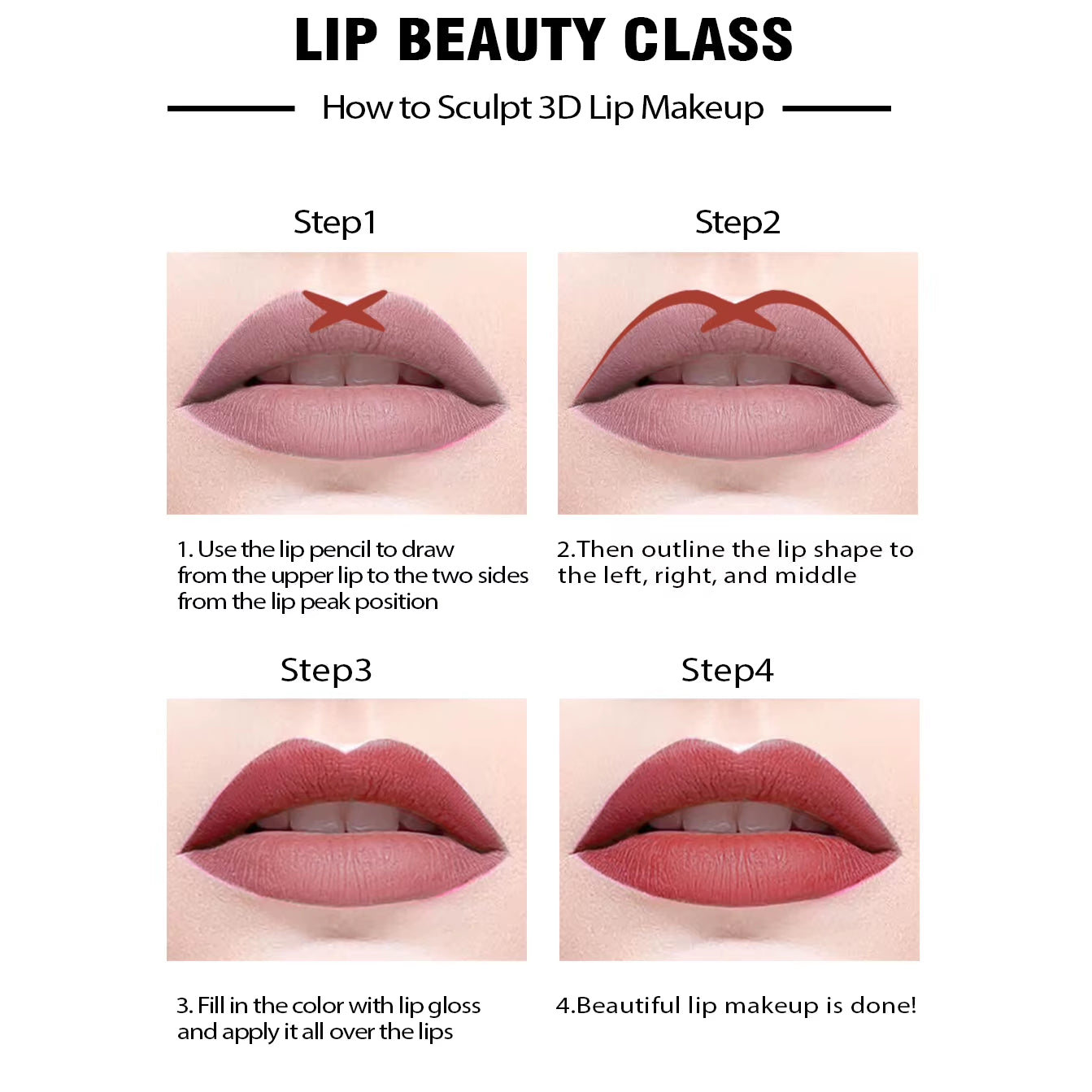Nude Matte Lip Liner – Waterproof, Smooth Glide, 14 Stunning Shades