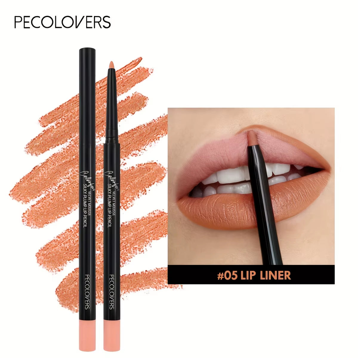 12 Matte Lip Liners – Smooth, Waterproof, All-Day Wear