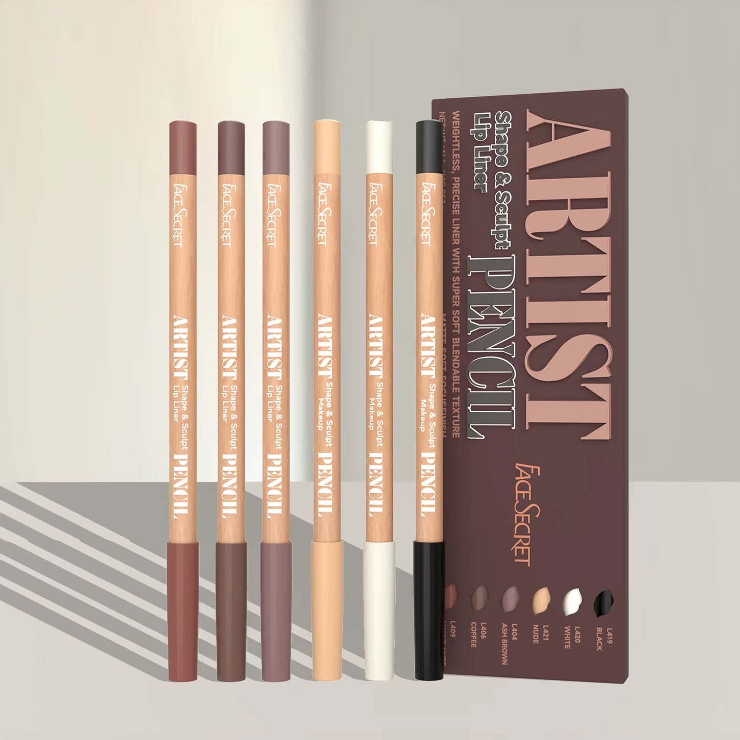Lip Contour Liner Set – Soft Glide, Matte Finish, Seamless Blend