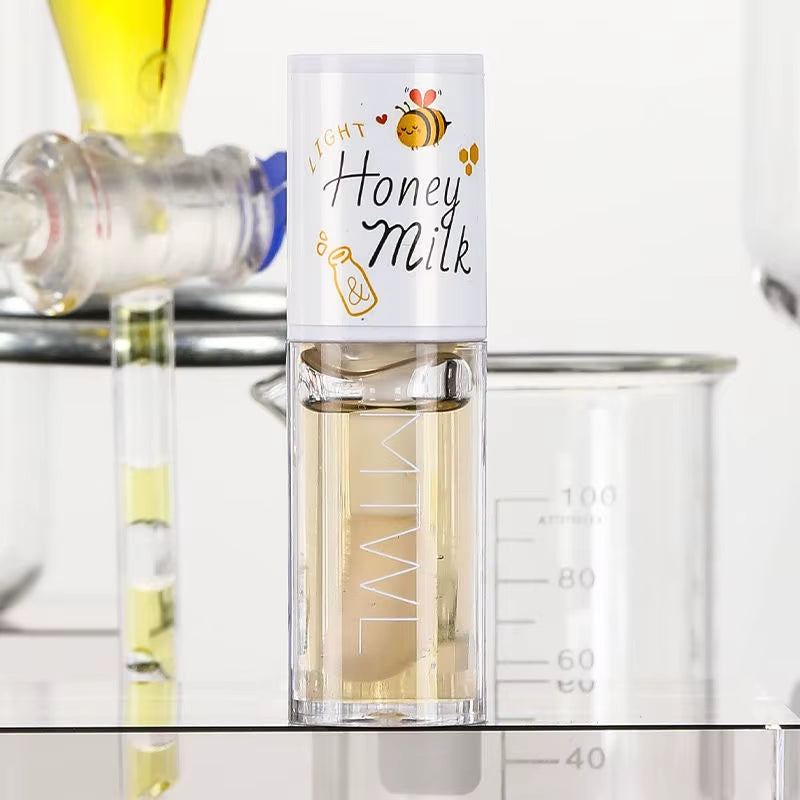 Peachy Honey Lip Oil – Glossy, Hydrated Lips