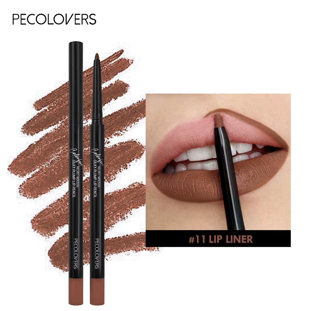 12 Matte Lip Liners – Smooth, Waterproof, All-Day Wear