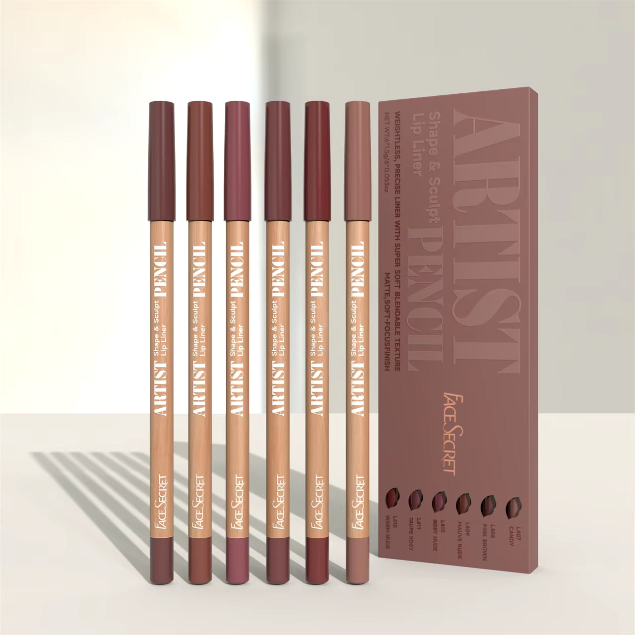 Lip Contour Liner Set – Soft Glide, Matte Finish, Seamless Blend