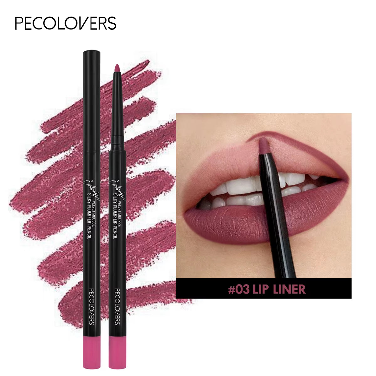 12 Matte Lip Liners – Smooth, Waterproof, All-Day Wear