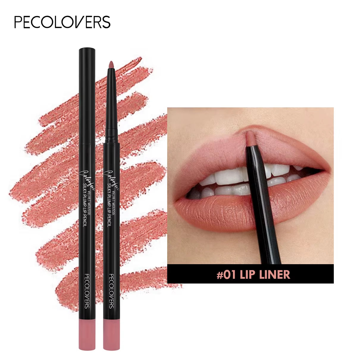 12 Matte Lip Liners – Smooth, Waterproof, All-Day Wear