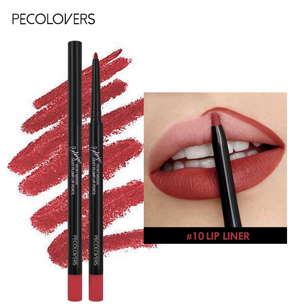 12 Matte Lip Liners – Smooth, Waterproof, All-Day Wear