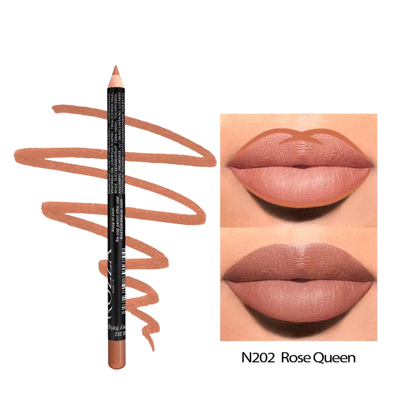 Nude Matte Lip Liner – Waterproof, Smooth Glide, 14 Stunning Shades