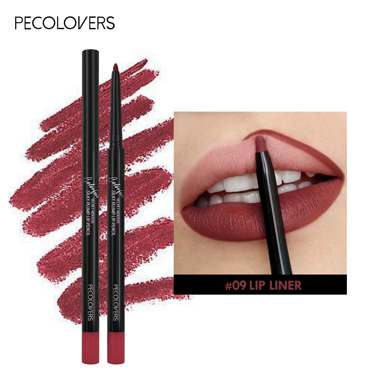 12 Matte Lip Liners – Smooth, Waterproof, All-Day Wear