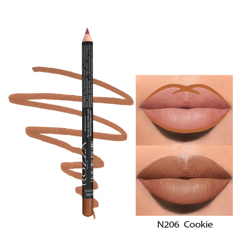 Nude Matte Lip Liner – Waterproof, Smooth Glide, 14 Stunning Shades