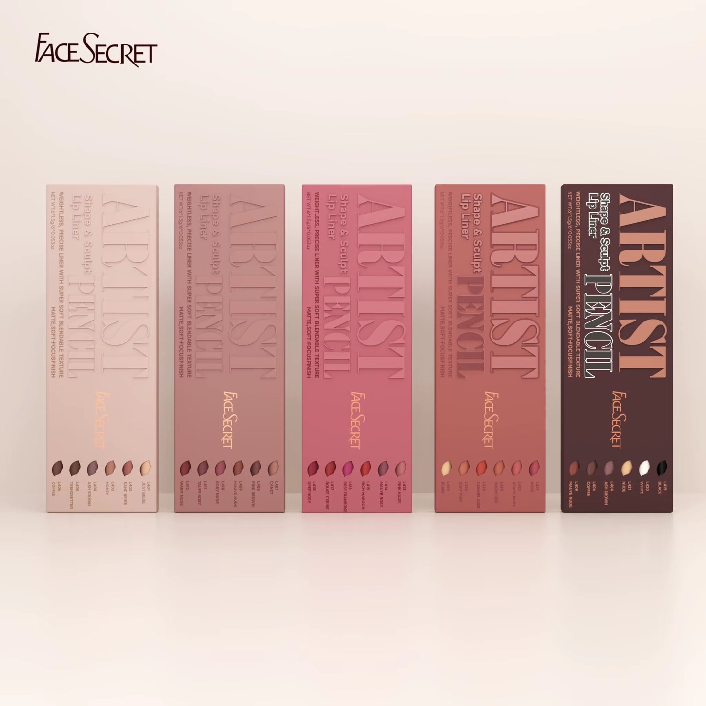 Lip Contour Liner Set – Soft Glide, Matte Finish, Seamless Blend