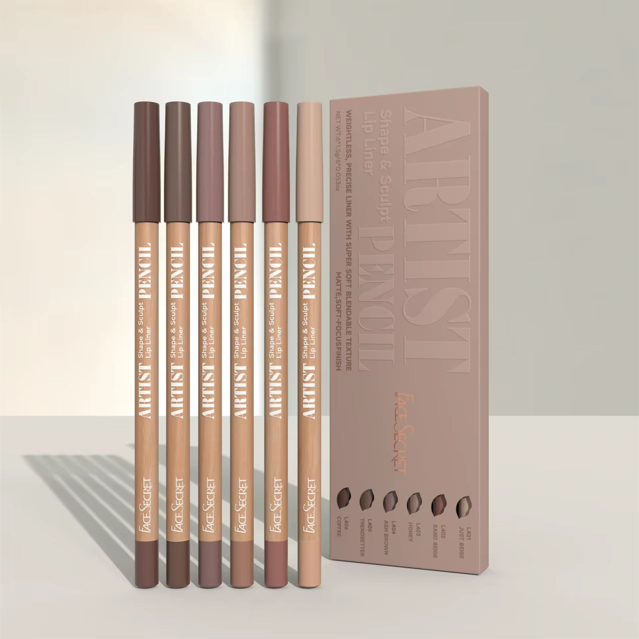Lip Contour Liner Set – Soft Glide, Matte Finish, Seamless Blend
