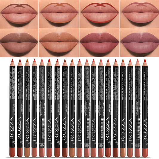 Nude Matte Lip Liner – Waterproof, Smooth Glide, 14 Stunning Shades